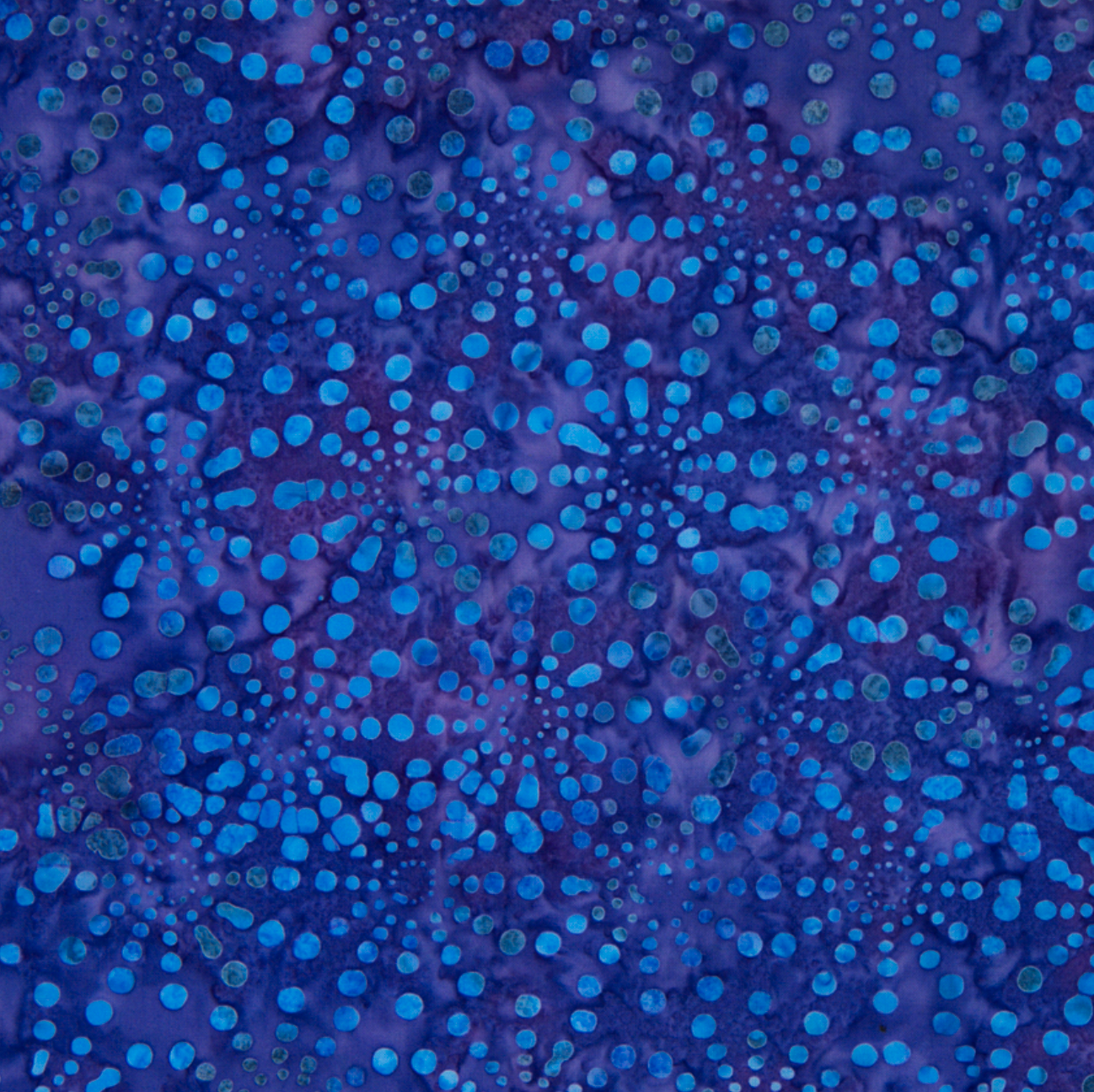 Bursts Navy Batik Fabric by Jinny Beyer – deep navy blue hand-dyed cotton batik from Malam Batiks VIII for RJR Fabrics.