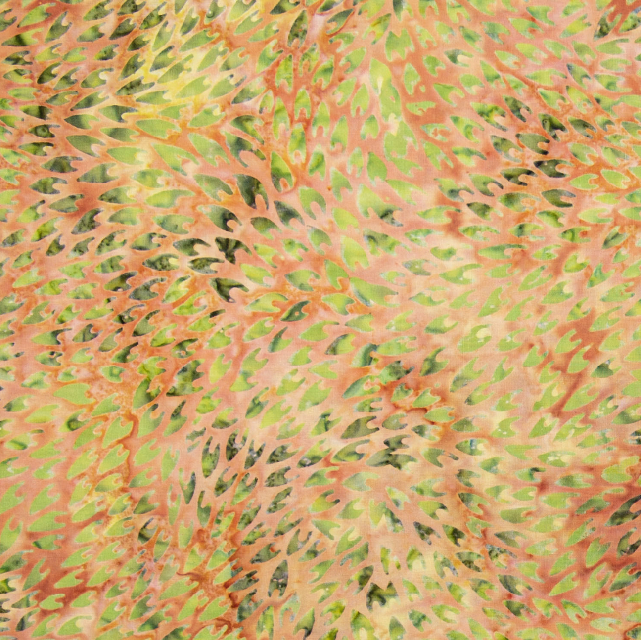 Scales Ochre Batik Fabric by Jinny Beyer – hand-dyed ochre batik quilting cotton from Malam Batiks VII for RJR Fabrics.
