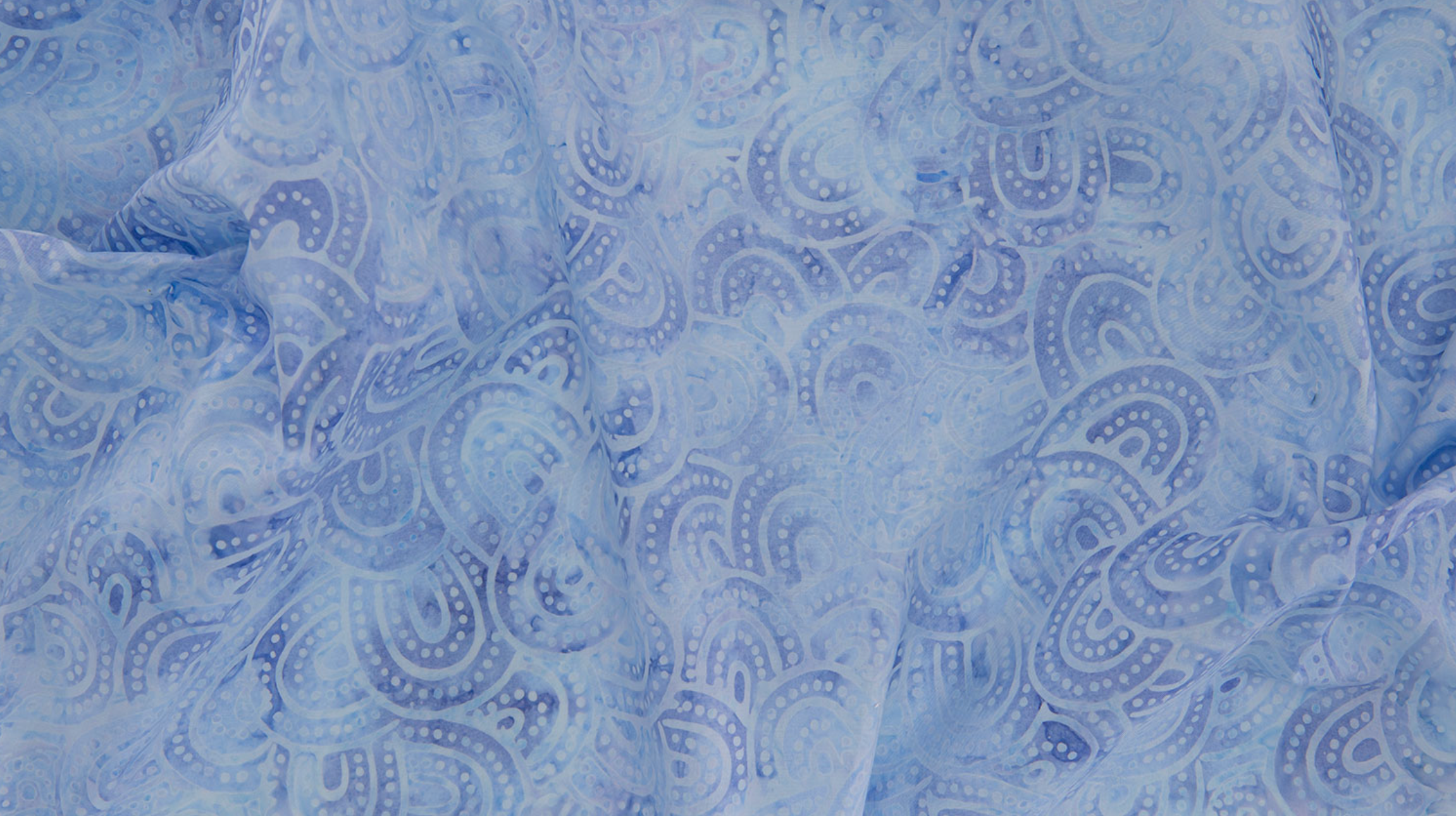 Ovals Lagoon Batik Fabric by Jinny Beyer – hand-dyed teal batik quilting cotton from Malam Batiks VIII for RJR Fabrics.