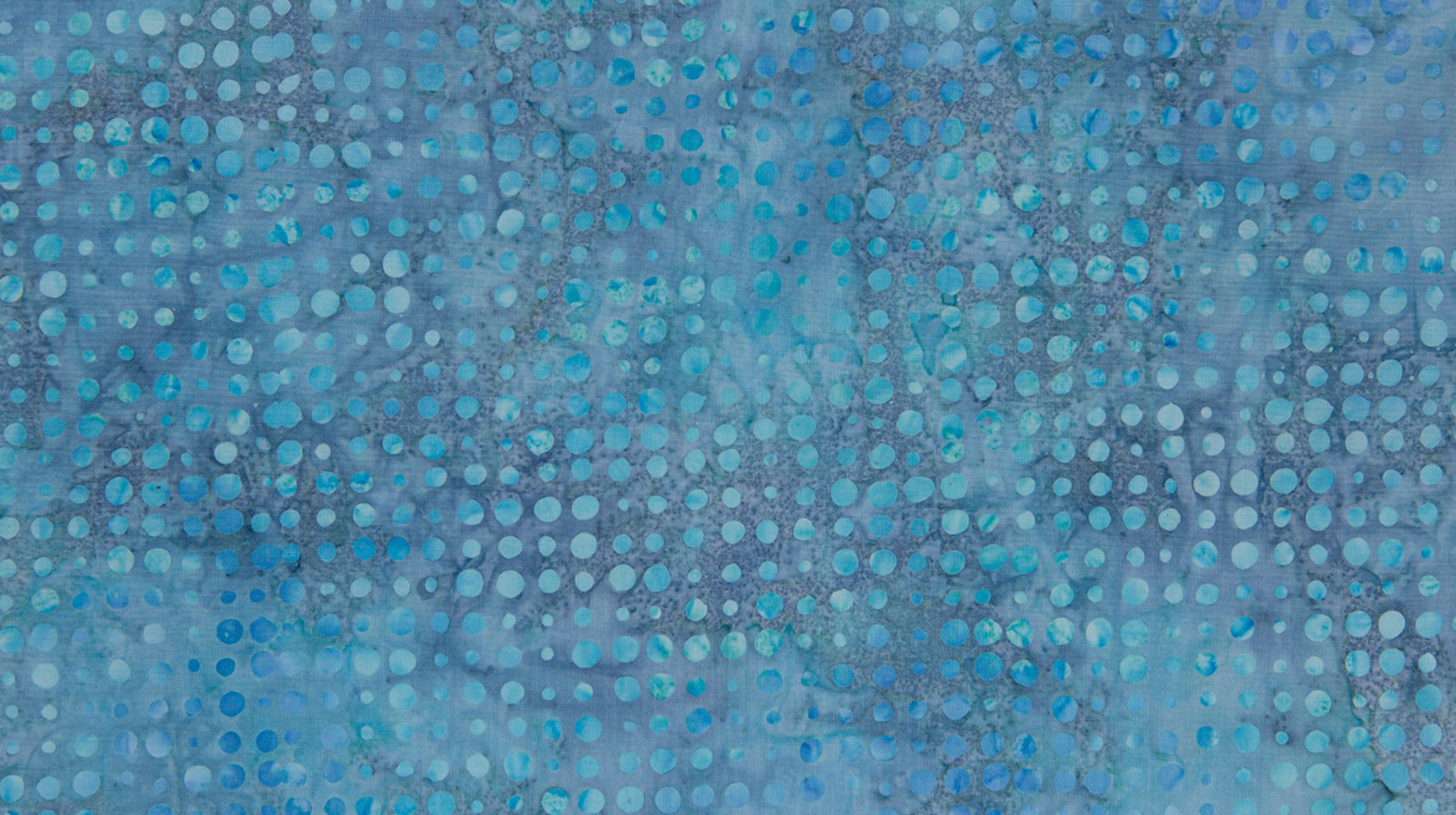 Dots Ocean Batik Fabric by Jinny Beyer – blue batik cotton with dotted design from Malam Batiks VIII for RJR Fabrics.