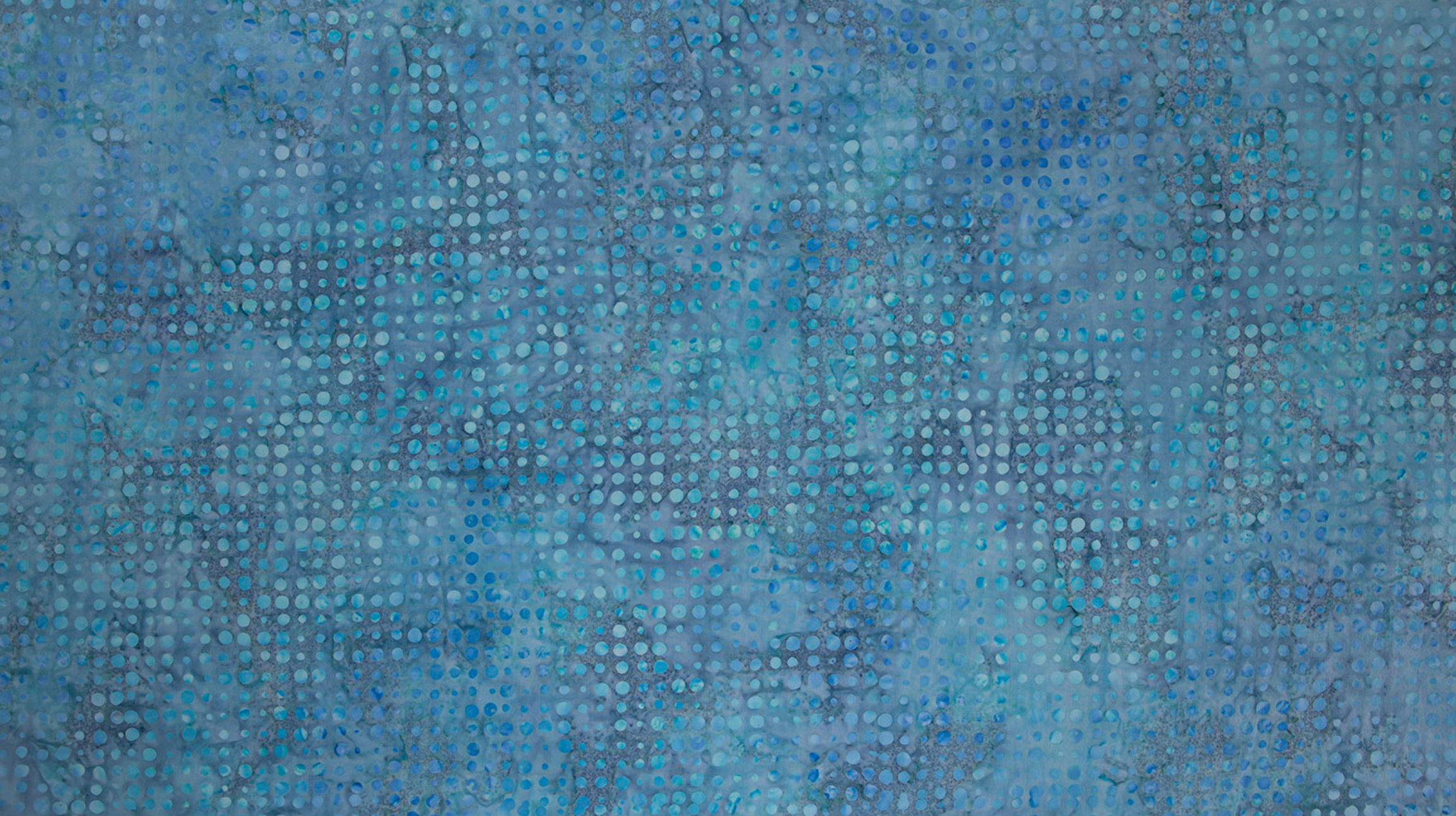 Dots Ocean Batik Fabric by Jinny Beyer – blue batik cotton with dotted design from Malam Batiks VIII for RJR Fabrics.
