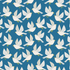 Free As A Bird Rocky Mountain Sky fabric by Loes Van Oosten – modern bird design in blue tones, 100% cotton by Cotton + Steel.