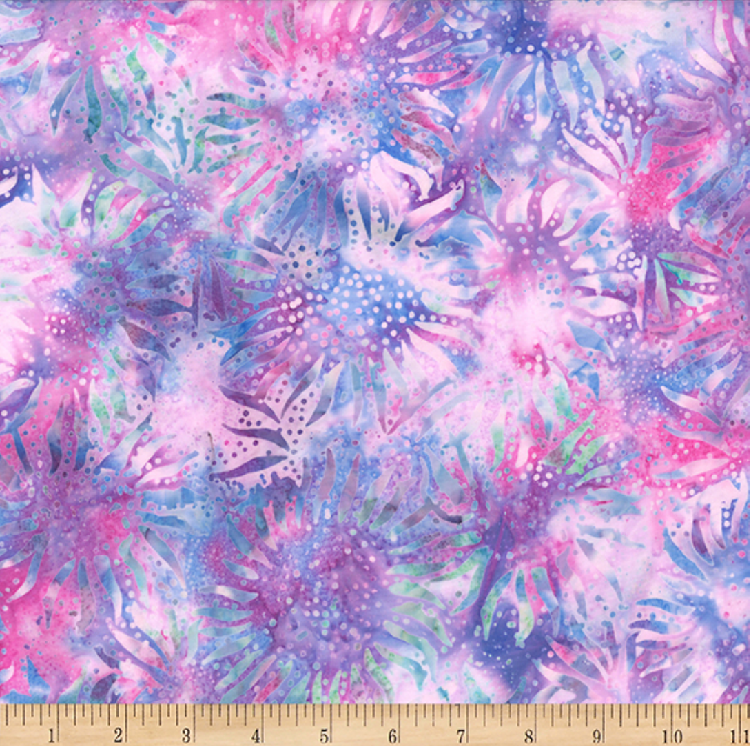 Bali Chop Sunflower Tupelo Batik Fabric by Hoffman – hand-dyed cotton