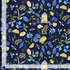 Bee & Bee Kind Tossed Small Floral navy cotton fabric by Timeless Treasures featuring tiny scattered floral print.