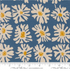 Denim floral fabric – Urban Whisper Mochi Linen Bloom by Zen Chic for Moda