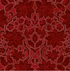 Crimson red fabric with silver metallic leaf pattern by Hoffman Fabrics V7169-10S