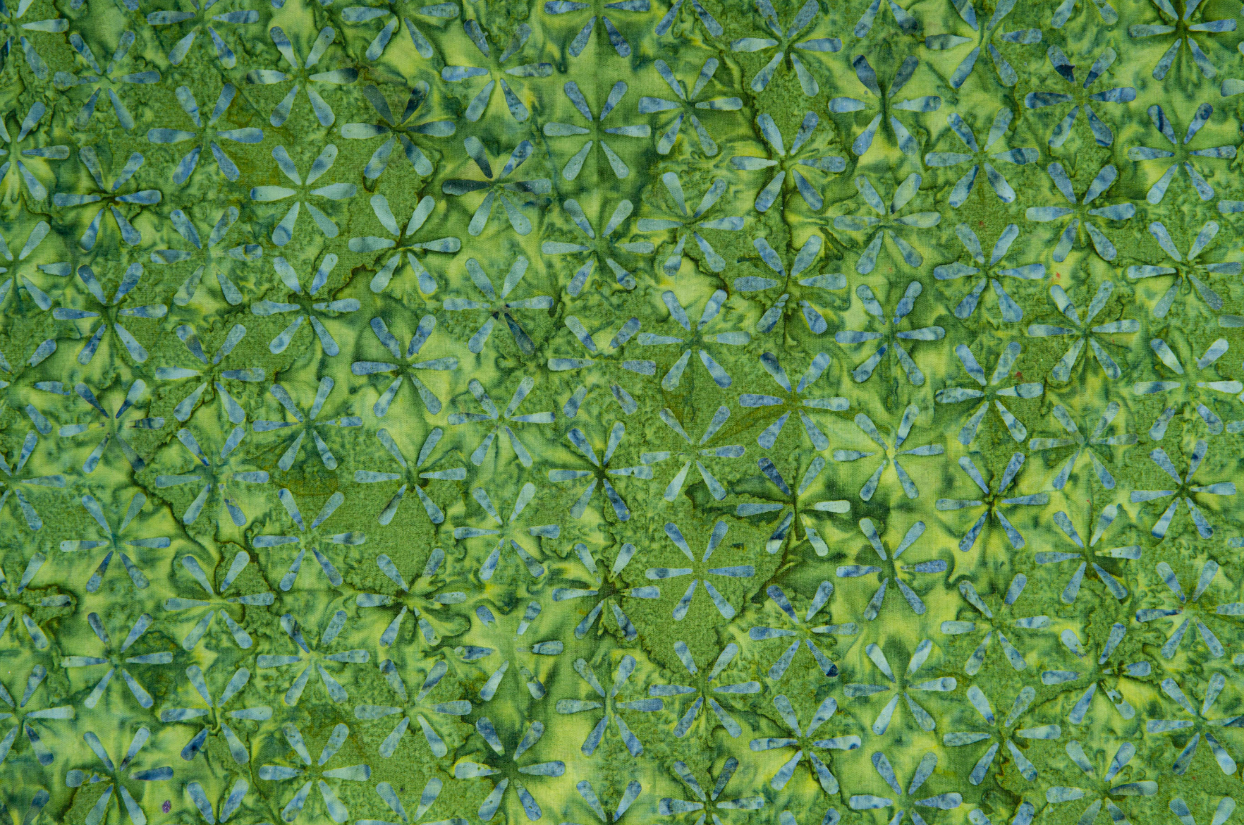 Jinny Beyer Malam Batiks X Legacy Building Blocks Kiwi - green batik with block motif.