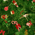 Clara’s Tree Tannenbaum Metallic fabric by RJR Studio - green quilting cotton with metallic holiday accents.