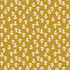 In The Woods – Mushroom Citrine Unbleached fabric by Loes van Oosten: small yellow mushroom print on natural cotton.