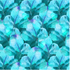 Enchanted Field Under The Canopy Turquoise fabric – digitally printed teal botanical design.