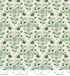 Dahlia Artichoke Cream Metallic Fabric by Rifle Paper Co. for Cotton + Steel Fabrics, 100% cotton quilting fabric