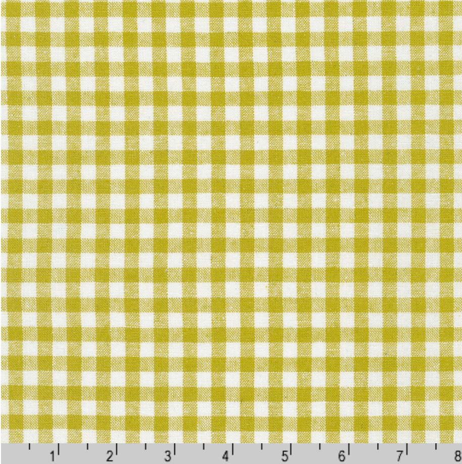 Essex Yarn Dyed Classic Wovens Mustard fabric by Robert Kaufman, linen cotton blend woven fabric