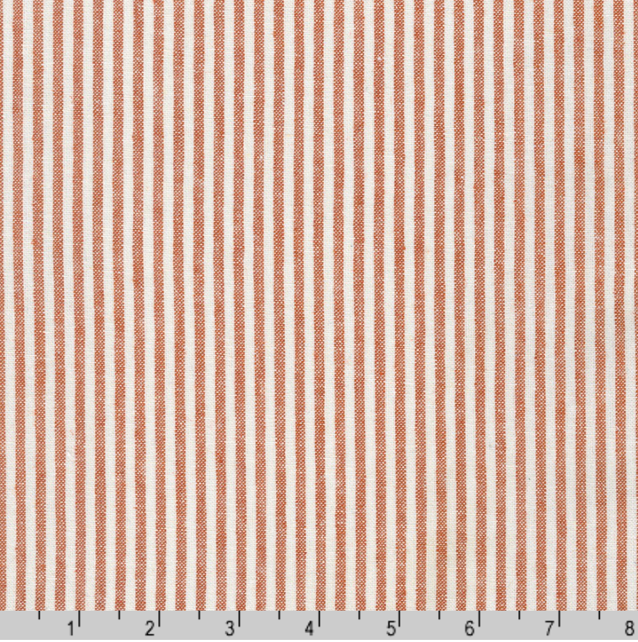 Essex Yarn Dyed Classic Wovens Strawberry fabric by Robert Kaufman, linen cotton blend woven fabric