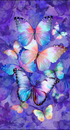 Flutter Purple Butterfly Fabric Panel – PANEL-CD3776 by Timeless Treasures – 24 inch cotton quilting panel with purple butterflies