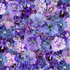 Garden Delight Packed Floral Quilting Cotton Fabric – FLEUR-CD3502 PURPLE by Timeless Treasures – vibrant purple floral print