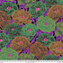 Kaffe Fassett Collective Tibetan Peony Dark Fabric by Philip Jacobs