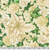 Holiday Flourish Peppermint Twist Flowers Cream Metallic Fabric by Robert Kaufman – metallic floral Christmas quilting cotton.