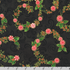 Holiday Flourish Peppermint Twist Peppermint Candies Black Metallic Fabric by Robert Kaufman – Christmas metallic quilting cotton.