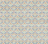 Bellflowers Multi Bexleyheath cotton lawn fabric by The Original Morris & Co. featuring floral rows in blue, green, and terra cotta tones by Free Spirit Fabrics.