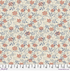 Jasmine Biscuit Bexleyheath cotton lawn fabric by The Original Morris & Co. featuring jasmine vines and floral motifs in biscuit, blue, and red tones by Free Spirit Fabrics.