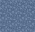 Mallow Inky Bexleyheath cotton lawn fabric by The Original Morris & Co. featuring tonal floral and leaf motifs in inky blue by Free Spirit Fabrics.