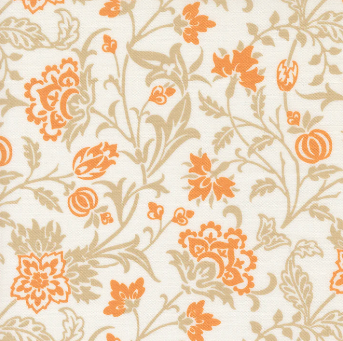Agatha Road Harvest Floral Ghost Multi Fabric by Fig Tree & Co for Moda Fabrics