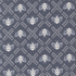 Bees Gathering Honey Indigo cotton canvas fabric by Sweetfire Road for Moda Fabrics showing white bees on dark blue background.