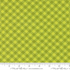 Green and white gingham check fabric from the Pick Me collection by Me & My Sister Designs for Moda Fabrics.