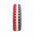1-inch red, white, and blue Americana twill tape ribbon with stars and stripes on a 25-yard roll by Moda Fabrics.