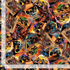 Monster truck fabric with colorful digital illustrations on cotton by Timeless Treasures.