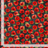Red poppy flowers on a black textured background with white script text.
