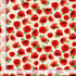 Red poppies on cream script cotton fabric from the Poppy Passion collection by Timeless Treasures