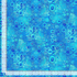Blue metallic floral scroll blender fabric with gold accents by Timeless Treasures.