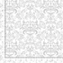 Large white damask cotton fabric with elegant scrolling pattern by Timeless Treasures