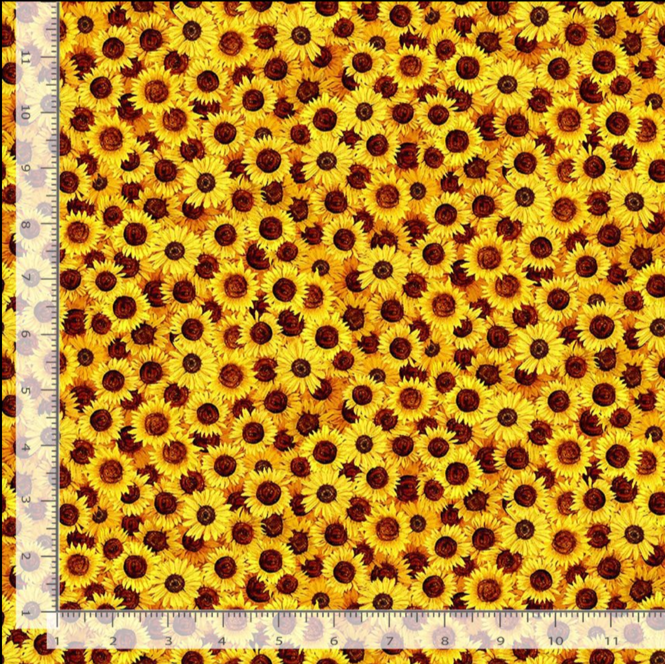 Sunflower Symphony mini sunflower quilting cotton fabric