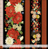 Lotus Garden 11 inch metallic stripe quilting cotton fabric