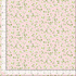 Strawberry blossom floral cotton fabric on soft pink background