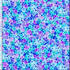 Small packed floral cotton fabric in blue, teal, and purple tones