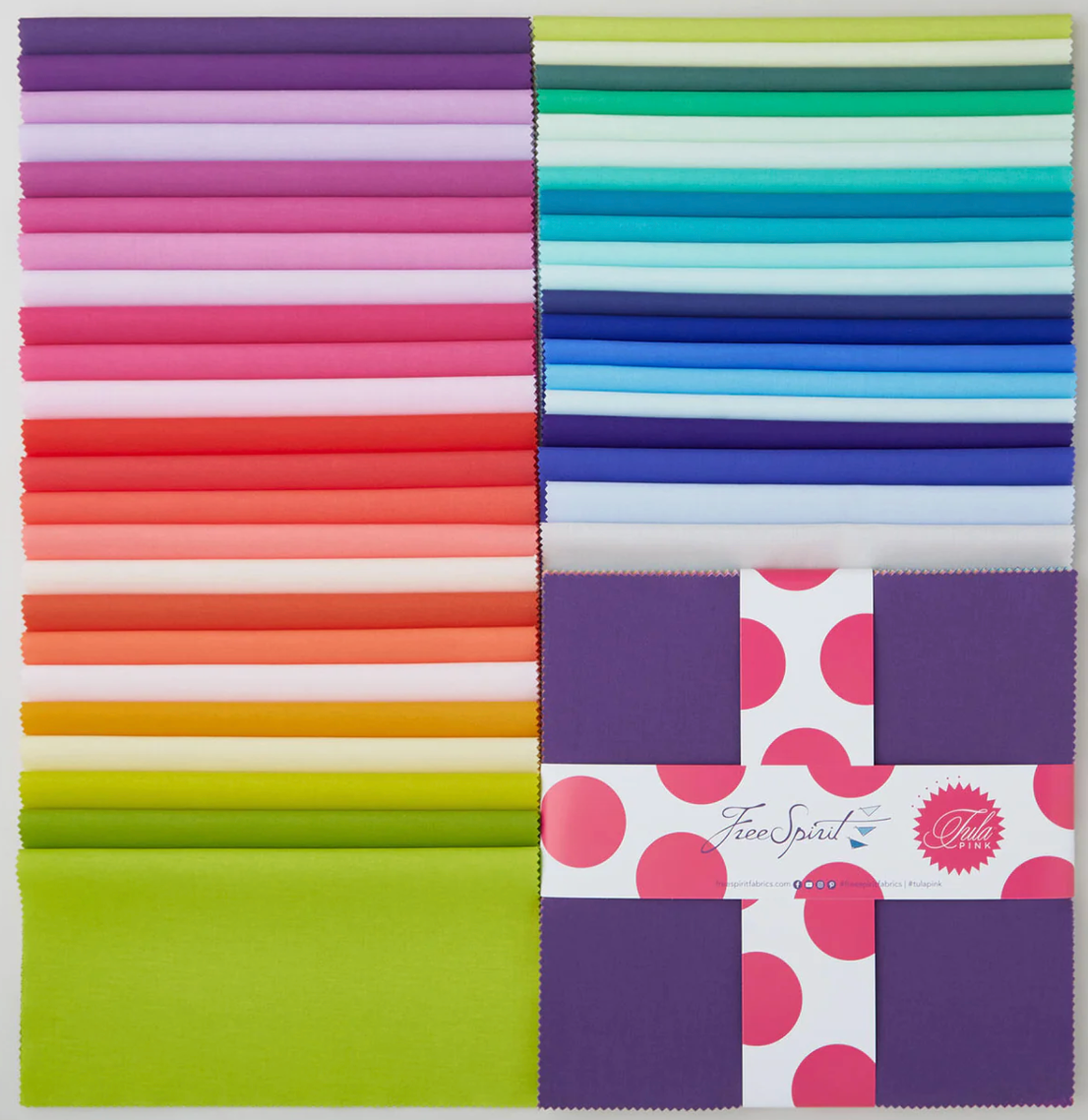 Tula Pink Solids 10" Charm Pack/Layer Cake