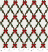 holiday holly garland and red bows metallic quilting cotton fabric by RJR Fabrics
