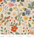 floral strawberry unbleached cotton canvas fabric by Rifle Paper Co for Cotton and Steel