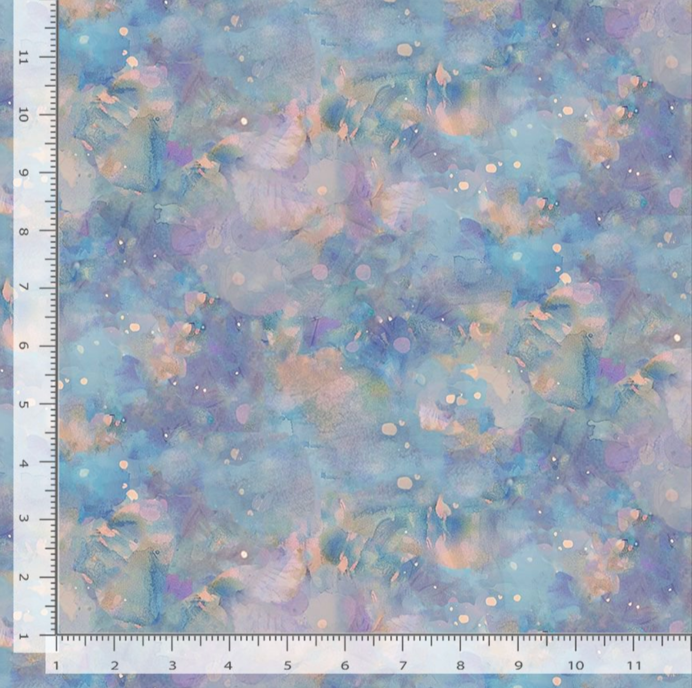 Soft blue watercolor texture abstract cotton fabric by Timeless Treasures