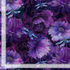 Purple watercolor floral fabric with shimmering dragonflies by Timeless Treasures