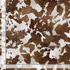 Realistic brown and white cowhide ponyskin print cotton fabric by Timeless Treasures