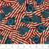 America 250 Stonehenge Flags Beige Multi fabric featuring flowing American flags in red, ivory, and navy on a textured patriotic background.