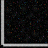 Chicken Scratch Confetti fabric by Timeless Treasures featuring colorful rainbow sprinkles, stars and dots on a black background quilting cotton