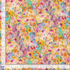 Morning Floral fabric by Timeless Treasures featuring watercolor flowers, peacock feather accents, pastel peach, pink, lavender, aqua, and yellow tones on premium digitally printed cotton fabric.