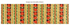 Holiday Flourish 15 Poinsettia Stripe Gold Metallic fabric by Robert Kaufman featuring red poinsettias, holly berries, pinecones, evergreen branches, and gold metallic accents in festive vertical stripes.