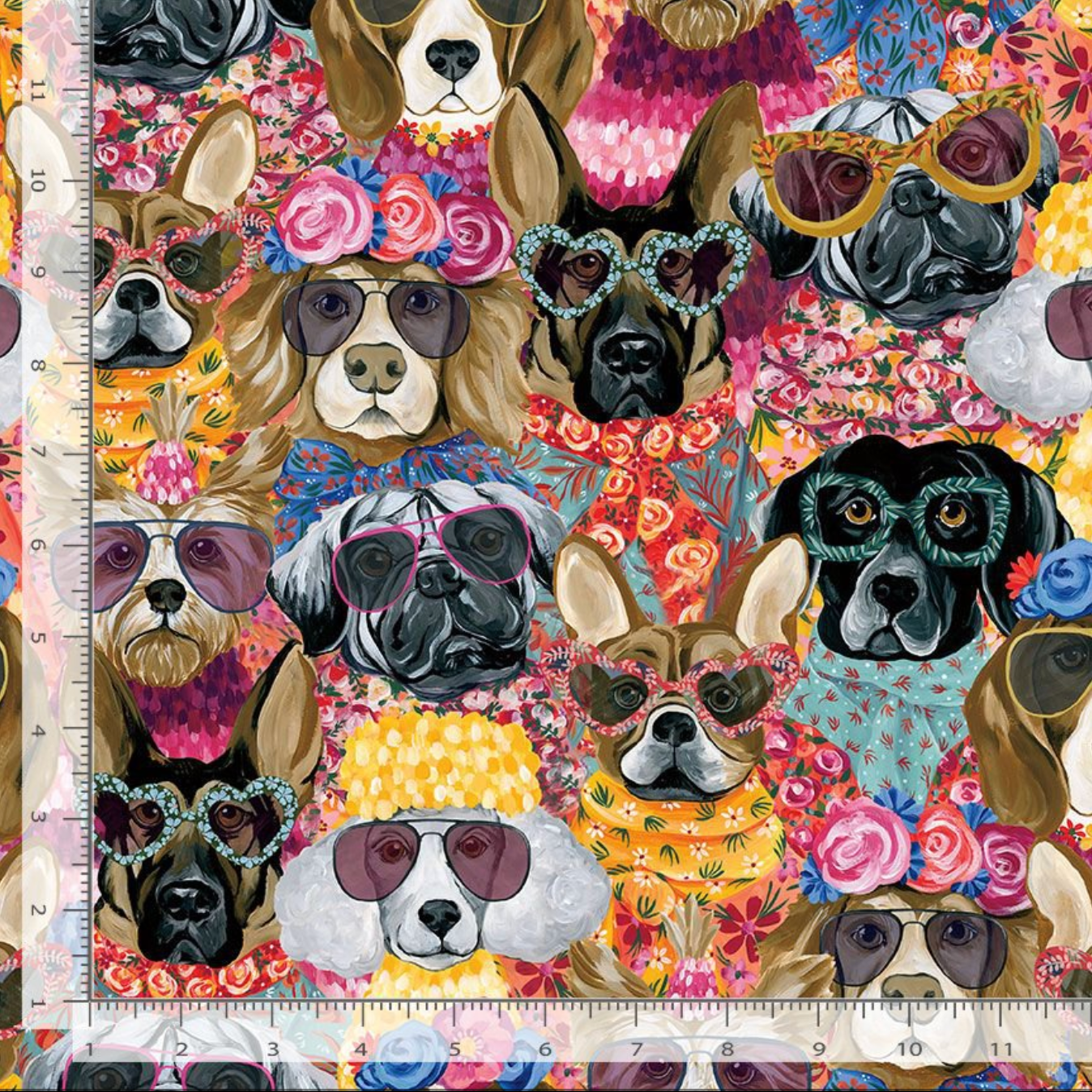 Top Dogs - Packed Fashionista Dogs Yardage