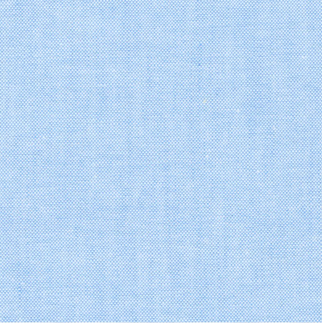 Japanese Classic Oxford Blue woven cotton fabric by Sevenberry for Robert Kaufman featuring a subtle basket weave texture in a soft blue solid.